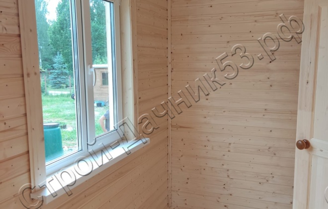 4 Каркасно-щитовой дом  Д-19, 6х6м, 36 М², Московская область, Шаховской район, ДНП Рождествено-2 (13)